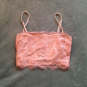 Free People eyelash bralette adjustable strap